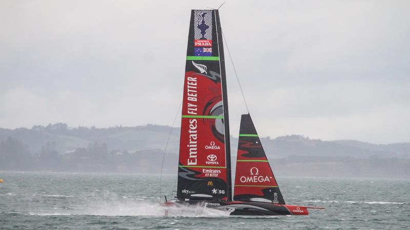 Te Aihe - AC75 - Emirates Team New Zealand - July 15, Waitemata Harbour, Auckland, New Zealand - photo © Richard Gladwell / Sail-World.com