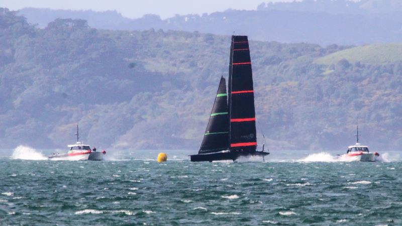 Te Kahu - Emirates Team New Zealand - July 28, 2020 - Waitemata Harbour, Auckland, New Zealand photo copyright Richard Gladwell / Sail-World.com taken at Royal New Zealand Yacht Squadron and featuring the AC75 class