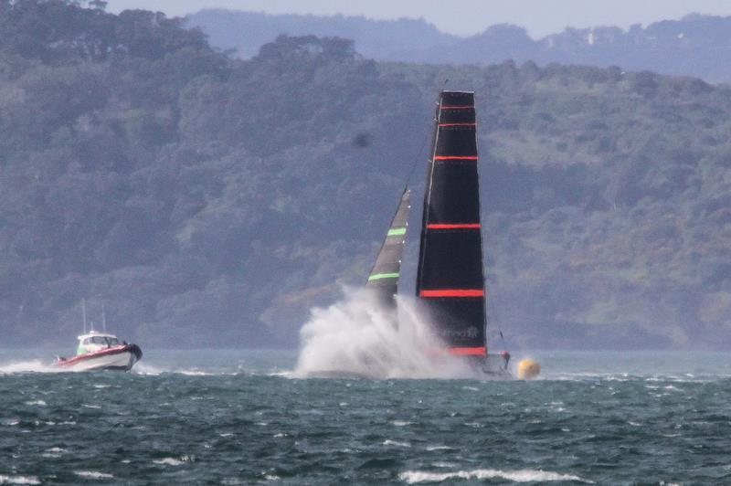 Te Kahu - Emirates Team New Zealand - July 28, 2020 - Waitemata Harbour, Auckland, New Zealand photo copyright Richard Gladwell / Sail-World.com taken at Royal New Zealand Yacht Squadron and featuring the AC75 class