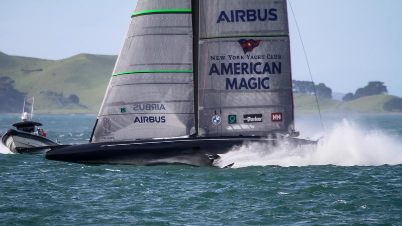 American Magic - Waitemata Harbour - Auckland - America's Cup 36 - July 28, 2020 photo copyright Richard Gladwell / Sail-World.com taken at Royal New Zealand Yacht Squadron and featuring the AC75 class
