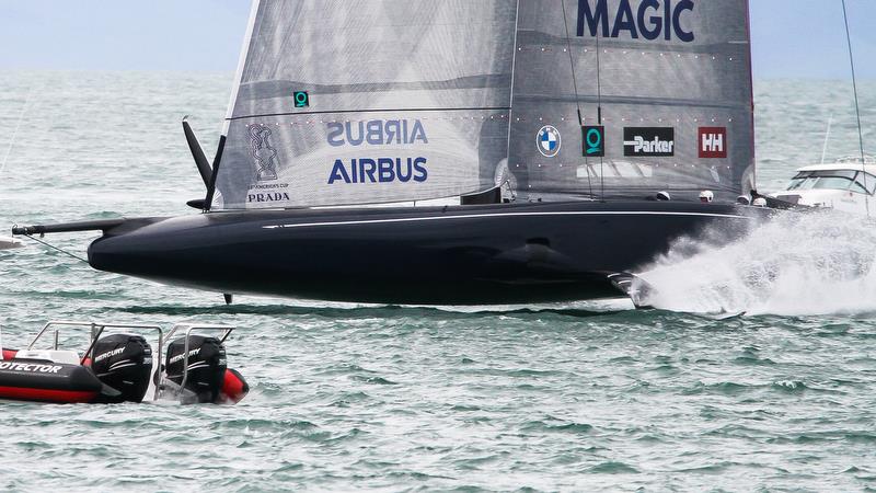 American Magic - Waitemata Harbour - Auckland - America's Cup 36 - July 28, 2020 photo copyright Richard Gladwell / Sail-World.com taken at Royal New Zealand Yacht Squadron and featuring the AC75 class