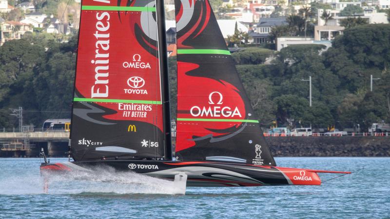 Te Aihe - AC75 - Emirates Team New Zealand - July 20, Waitemata Harbour, Auckland, New Zealand photo copyright Richard Gladwell, Sail-World.com / nz taken at Royal New Zealand Yacht Squadron and featuring the AC75 class