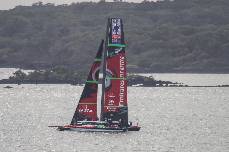 Te Aihe - AC75 - Emirates Team New Zealand - August 10, 2020, Waitemata Harbour, Auckland, New Zealand photo copyright Richard Gladwell / Sail-World.com taken at Royal New Zealand Yacht Squadron and featuring the AC75 class