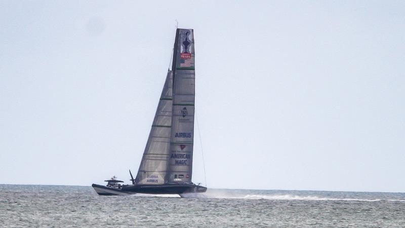 American Magic - Waitemata Habour - Auckland - America's Cup 36 - August 10, 2020 photo copyright Richard Gladwell / Sail-World.com taken at Royal New Zealand Yacht Squadron and featuring the AC75 class