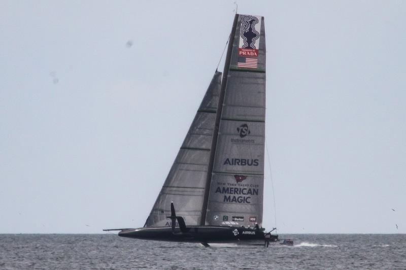 American Magic - Waitemata Habour - Auckland - America's Cup 36 - August 10, 2020 photo copyright Richard Gladwell / Sail-World.com taken at Royal New Zealand Yacht Squadron and featuring the AC75 class