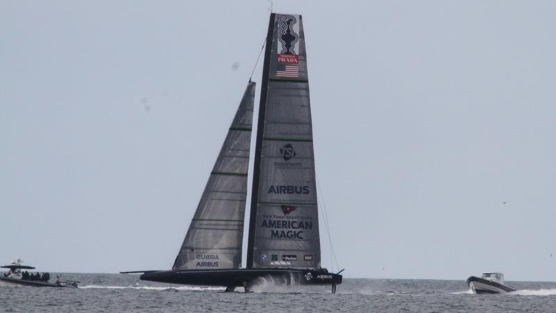 American Magic - Waitemata Habour - Auckland - America's Cup 36 - August 10, 2020 photo copyright Richard Gladwell / Sail-World.com taken at Royal New Zealand Yacht Squadron and featuring the AC75 class