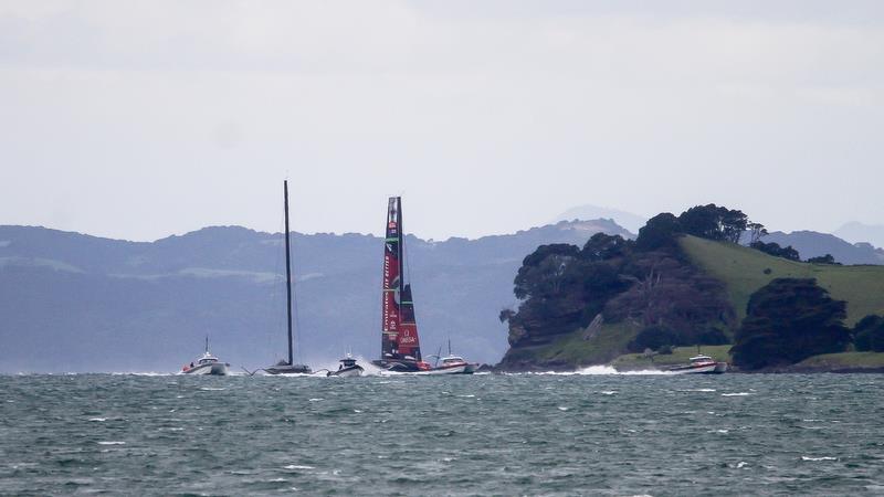 Te Aihe - AC75 - Emirates Team New Zealand - August 14, 2020 , Waitemata Harbour, Auckland, New Zealand photo copyright Richard Gladwell / Sail-World.com taken at Royal New Zealand Yacht Squadron and featuring the AC75 class