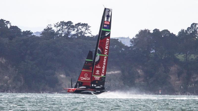 Te Aihe - AC75 - Emirates Team New Zealand - August 14, 2020 , Waitemata Harbour, Auckland, New Zealand photo copyright Richard Gladwell / Sail-World.com taken at Royal New Zealand Yacht Squadron and featuring the AC75 class