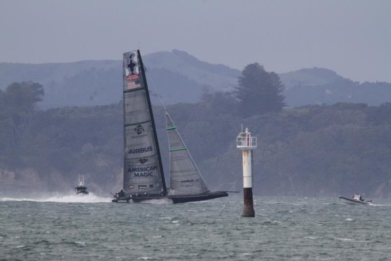 5. American Magic - Defiant - Auckland - August 17, 2020 - Waitemata Harbour - 36th America's Cup photo copyright Richard Gladwell / Sail-World.com taken at Royal New Zealand Yacht Squadron and featuring the AC75 class