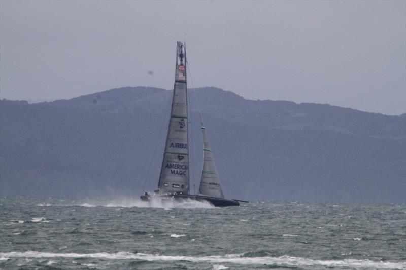7. American Magic - Defiant - Auckland - August 17, 2020 - Waitemata Harbour - 36th America's Cup photo copyright Richard Gladwell / Sail-World.com taken at Royal New Zealand Yacht Squadron and featuring the AC75 class