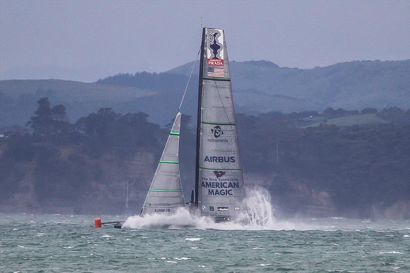 No, not the first AC75 to sail in the Southern Ocean - American Magic - Defiant - Auckland - August 17, 2020 - Waitemata Harbour - 36th America's Cup photo copyright Richard Gladwell / Sail-World.com taken at New York Yacht Club and featuring the AC75 class