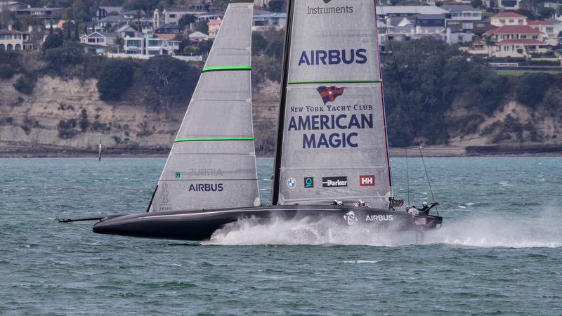 American Magic - Defiant - Auckland - August 17, 2020 - Waitemata Harbour - 36th America's Cup photo copyright Richard Gladwell / Sail-World.com taken at Royal New Zealand Yacht Squadron and featuring the AC75 class