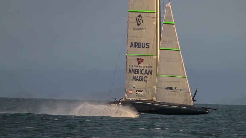 American Magic - Defiant  - Auckland - August 17, 2020 - Waitemata Harbour - 36th America's Cup photo copyright Richard Gladwell / Sail-World.com taken at Royal New Zealand Yacht Squadron and featuring the AC75 class