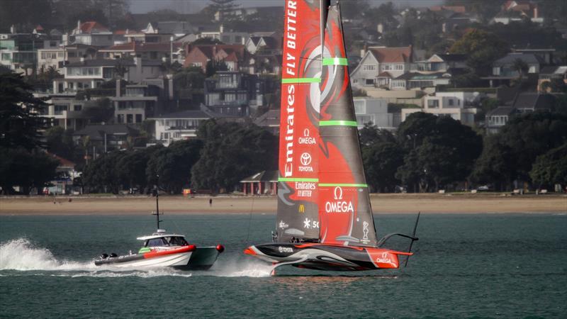 Emirates Team New Zealand - Waitemata Harbour - August 27, 2020 - 36th America's Cup photo copyright Richard Gladwell / Sail-World.com taken at Royal New Zealand Yacht Squadron and featuring the AC75 class