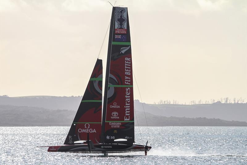 Emirates Team New Zealand - Waitemata Harbour - August 27, 2020 - 36th America's Cup photo copyright Richard Gladwell / Sail-World.com taken at Royal New Zealand Yacht Squadron and featuring the AC75 class