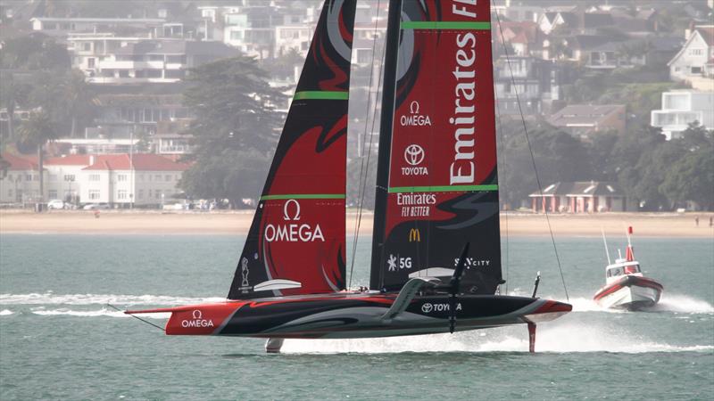 Emirates Team New Zealand - Waitemata Harbour - August 27, 2020 - 36th America's Cup photo copyright Richard Gladwell / Sail-World.com taken at Royal New Zealand Yacht Squadron and featuring the AC75 class