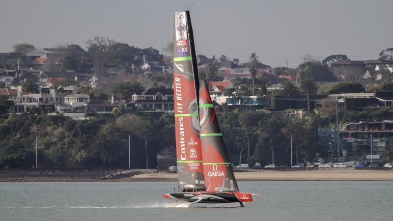 Emirates Team New Zealand - Waitemata Harbour - August 27, 2020 - 36th America's Cup photo copyright Richard Gladwell / Sail-World.com taken at Royal New Zealand Yacht Squadron and featuring the AC75 class