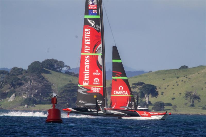 Emirates Team New Zealand - Waitemata Harbour - August 28, 2020 - 36th America's Cup photo copyright Richard Gladwell / Sail-World.com taken at Royal New Zealand Yacht Squadron and featuring the AC75 class