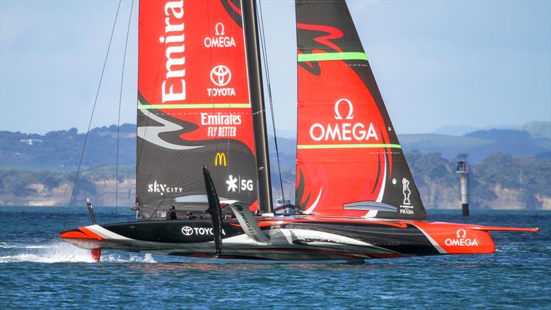 Emirates Team New Zealand - Waitemata Harbour - August 28, 2020 - 36th America's Cup photo copyright Richard Gladwell / Sail-World.com taken at Royal New Zealand Yacht Squadron and featuring the AC75 class