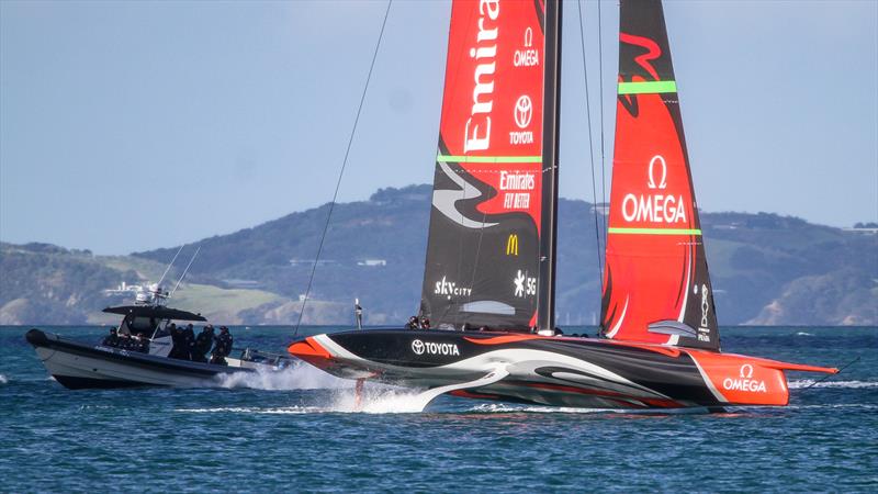 Emirates Team New Zealand - Waitemata Harbour - August 28, 2020 - 36th America's Cup photo copyright Richard Gladwell / Sail-World.com taken at Royal New Zealand Yacht Squadron and featuring the AC75 class