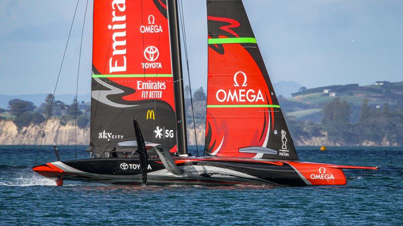 Emirates Team New Zealand - Waitemata Harbour - August 28, 2020 - 36th America's Cup photo copyright Richard Gladwell / Sail-World.com taken at Royal New Zealand Yacht Squadron and featuring the AC75 class