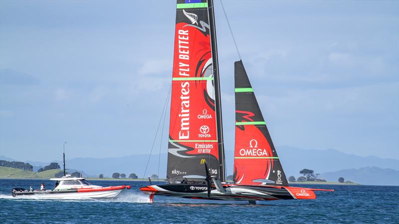 Emirates Team New Zealand - Waitemata Harbour - August 28, 2020 - 36th America's Cup photo copyright Richard Gladwell / Sail-World.com taken at Royal New Zealand Yacht Squadron and featuring the AC75 class