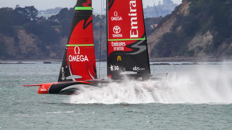 Emirates Team New Zealand - Waitemata Harbour - August 30, 2020 - 36th America's Cup photo copyright Richard Gladwell / Sail-World.com taken at Royal New Zealand Yacht Squadron and featuring the AC75 class