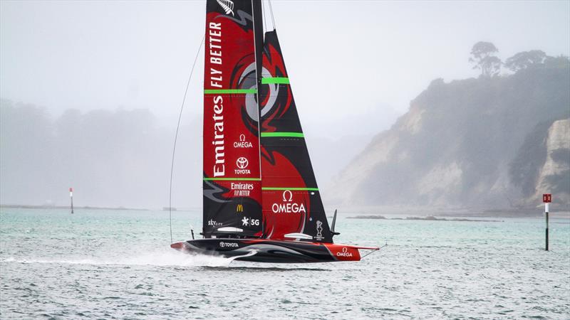 Emirates Team New Zealand - Waitemata Harbour - August 30, 2020 - 36th America's Cup photo copyright Richard Gladwell / Sail-World.com taken at Royal New Zealand Yacht Squadron and featuring the AC75 class