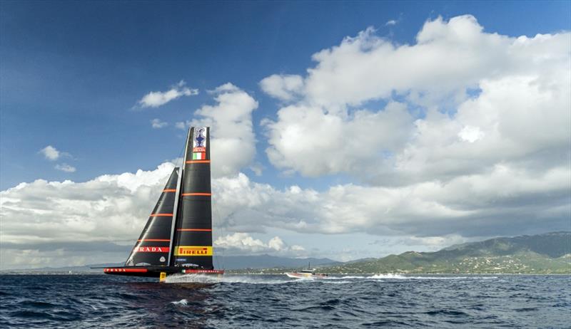 Luna Rossa Prada Pirelli training off - Cagliari, Sardinia, Italy photo copyright Carlo Borlenghi / Luna Rossa taken at Circolo della Vela Sicilia and featuring the AC75 class