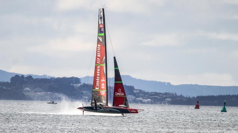 Emirates Team New Zealand - Waitemata Harbour - September 5, 2020,  36th America's Cup photo copyright Richard Gladwell / Sail-World.com taken at Royal New Zealand Yacht Squadron and featuring the AC75 class