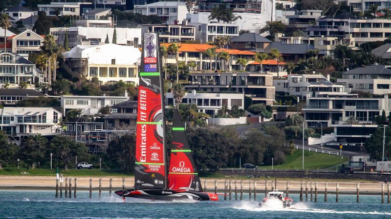 Emirates Team New Zealand - Waitemata Harbour - September 5, 2020,  36th America's Cup photo copyright Richard Gladwell / Sail-World.com taken at Royal New Zealand Yacht Squadron and featuring the AC75 class