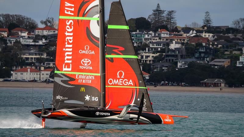 Emirates Team New Zealand - Waitemata Harbour - September 5, 2020,  36th America's Cup photo copyright Richard Gladwell / Sail-World.com taken at Royal New Zealand Yacht Squadron and featuring the AC75 class