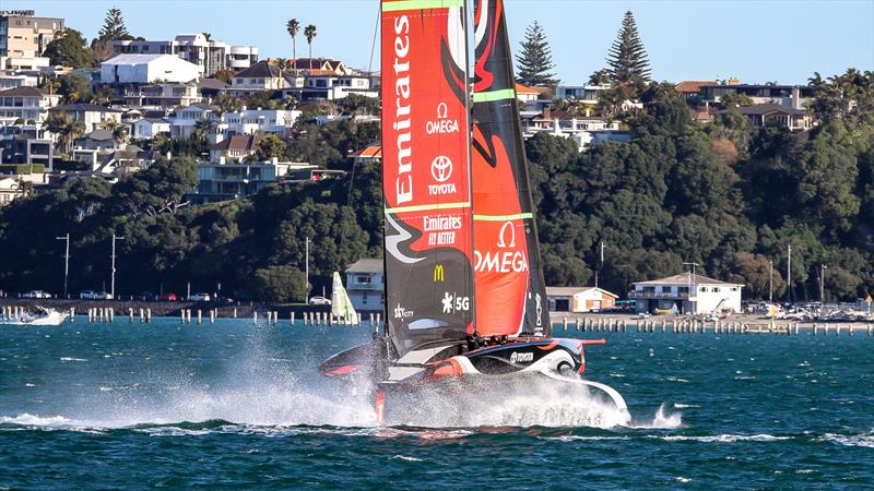 Emirates Team New Zealand - Waitemata Harbour - September 12, 2020 - 36th America's Cup photo copyright Richard Gladwell / Sail-World.com taken at Royal New Zealand Yacht Squadron and featuring the AC75 class