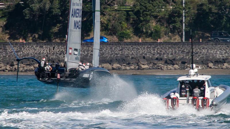 American Magic - Waitemata Harbour - September 21,2020 - 36th America's Cup photo copyright Richard Gladwell / Sail-World.com taken at Royal New Zealand Yacht Squadron and featuring the AC75 class