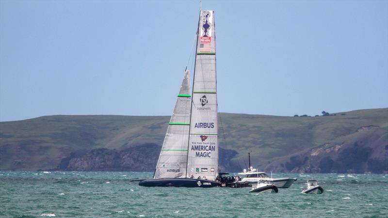 Defiant - AC75 - American Magic - Waitemata Harbour - September 22, 2020 - 36th America's Cup photo copyright Richard Gladwell / Sail-World.com taken at Royal New Zealand Yacht Squadron and featuring the AC75 class