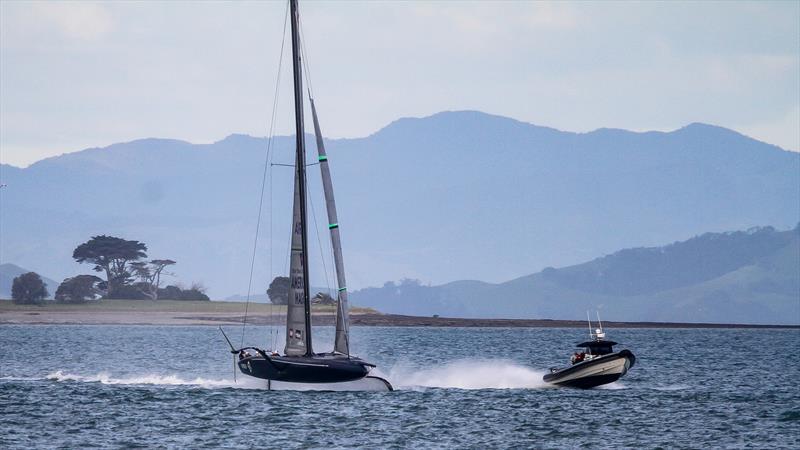 Defiant - American Magic - Waitemata Harbour - September 22, 2020 - 36th America's Cup photo copyright Richard Gladwell / Sail-World.com taken at Royal New Zealand Yacht Squadron and featuring the AC75 class