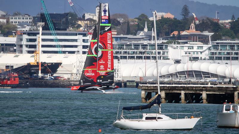 Emirates Team New Zealand - Waitemata Harbour - September 30, 2020 - 36th America's Cup photo copyright Richard Gladwell / Sail-World.com taken at Royal New Zealand Yacht Squadron and featuring the AC75 class
