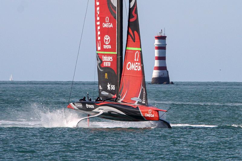 Emirates Team New Zealand - Waitemata Harbour - October 3, 2020 -  36th America's Cup photo copyright Richard Gladwell / Sail-World.com taken at Royal New Zealand Yacht Squadron and featuring the AC75 class