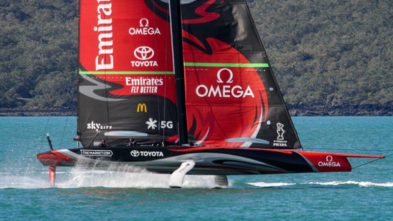 Emirates Team New Zealand - Waitemata Harbour - October 3, 2020 -  36th America's Cup photo copyright Richard Gladwell / Sail-World.com taken at Royal New Zealand Yacht Squadron and featuring the AC75 class