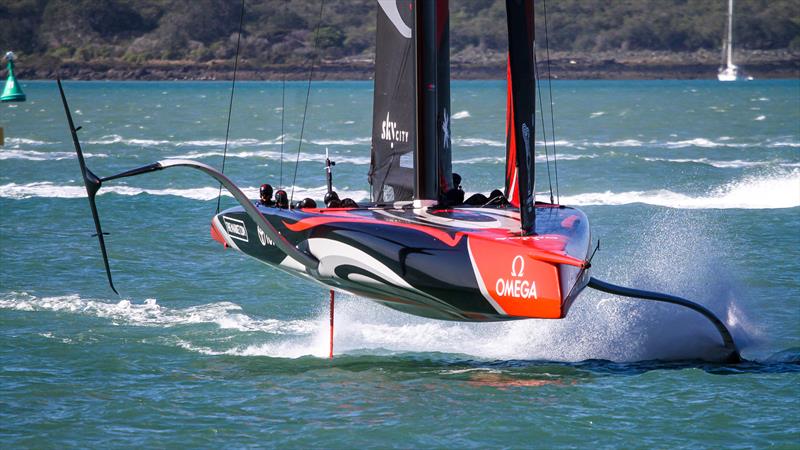 Emirates Team New Zealand - Course C - Waitemata Harbour - September 21, 2020 - 36th America's Cup photo copyright Richard Gladwell, Sail-World.com taken at Royal New Zealand Yacht Squadron and featuring the AC75 class