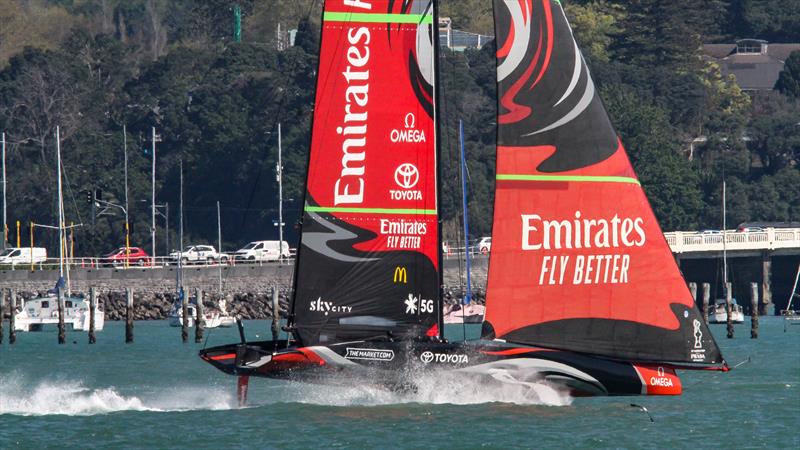 Te Aihe, Emirates Team New Zealand - October 05, 2020 - Waitemata Harbour - America's Cup 36 - photo © Richard Gladwell / Sail-World.com