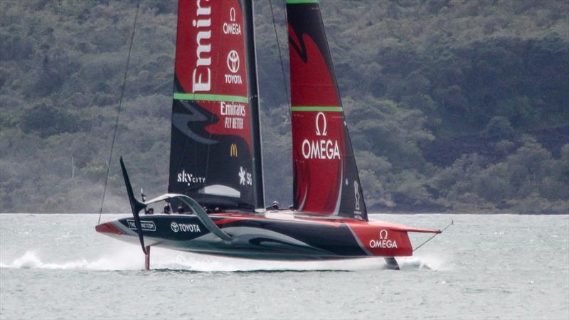 Te Aihe - Emirates Team New Zealand - October 7,  2020 - Waitemata Harbour - photo © Richard Gladwell / Sail-World.com