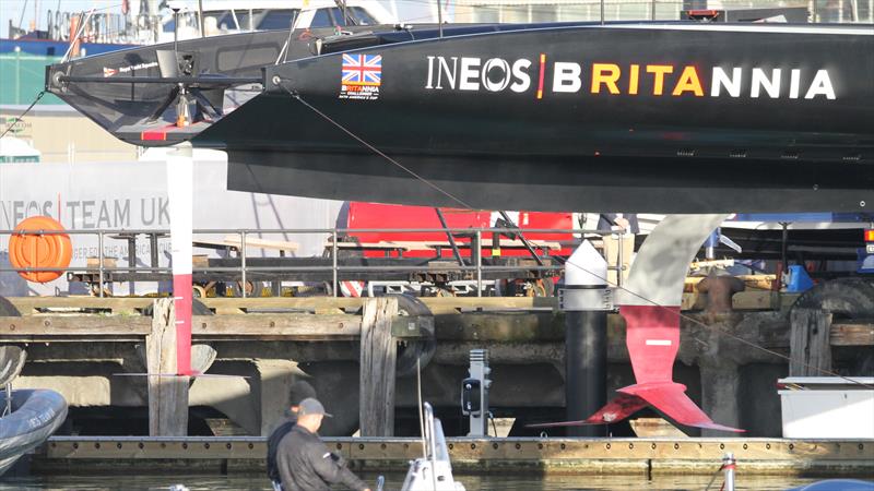 INEOS Team UK - launch - October 17, 2020 - Auckland photo copyright Richard Gladwell / Sail-World.com taken at Royal Yacht Squadron and featuring the AC75 class