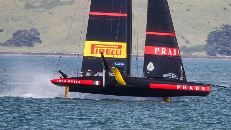 Luna Rossa Prada Pirelli - November 2, 2020 - Waitemata Harbour - Auckland - 36th America's Cup photo copyright Richard Gladwell / Sail-World.com taken at Circolo della Vela Sicilia and featuring the AC75 class