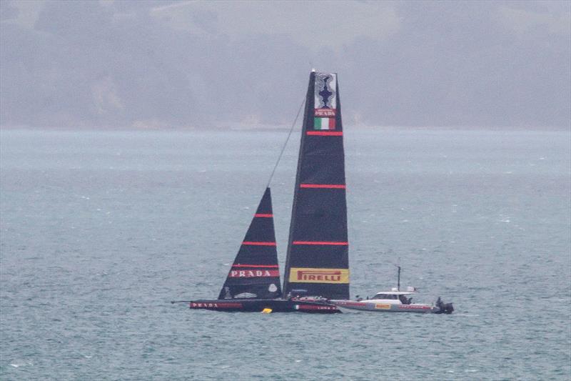 Luna Rossa sets up - Tamaki Strait - November 26, 2020 - 36th America's Cup - photo © Richard Gladwell / Sail-World.com