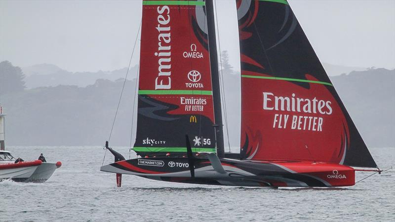  Emirates Team NZ under Code Zero - Waitemata Harbour - November 30, 2020 - 36th America's Cup photo copyright Richard Gladwell / Sail-World.com taken at Royal New Zealand Yacht Squadron and featuring the AC75 class