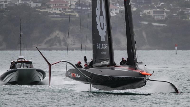 INEOS Team UK  - Waitemata Harbour - November 30, 2020 - 36th America's Cup photo copyright Richard Gladwell / Sail-World.com taken at Royal New Zealand Yacht Squadron and featuring the AC75 class