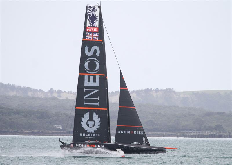 INEOS Team UK - short hoist jib (<18mtrs) - Waitemata Harbour - November 30, 2020 - 36th America's Cup photo copyright Richard Gladwell / Sail-World.com taken at Royal New Zealand Yacht Squadron and featuring the AC75 class