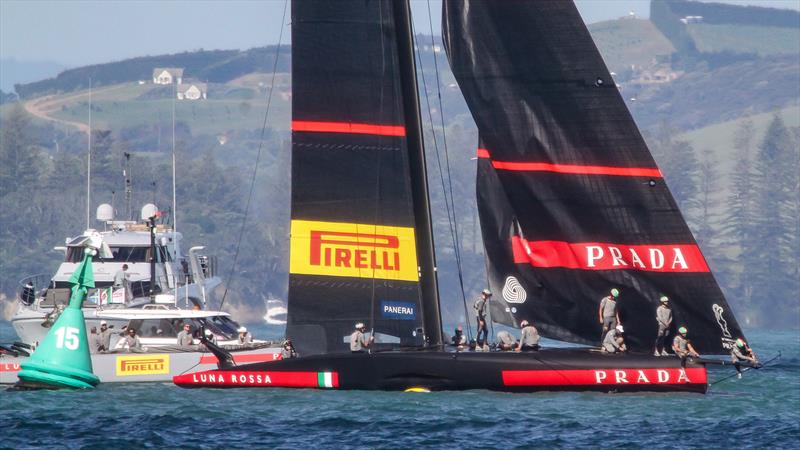 Furling the Code Zero is not a one-man task - Luna Rossa Prada Pirelli - November 2020 - Waitemata Harbour - Auckland - 36th America's Cup - photo © Richard Gladwell / Sail-World.com