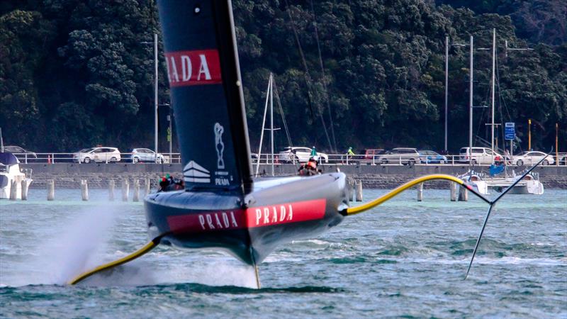 Bustle on Luna Rossa Prada Pirelli - November 2020- Waitemata Harbour - Auckland - 36th America's Cup - photo © Richard Gladwell / Sail-World.com